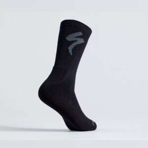 COTTON TALL LOGO SOCK BLK