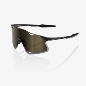 100% HYPERCRAFT MATTE BLACK – SOFT GOLD MIRROR LENS
