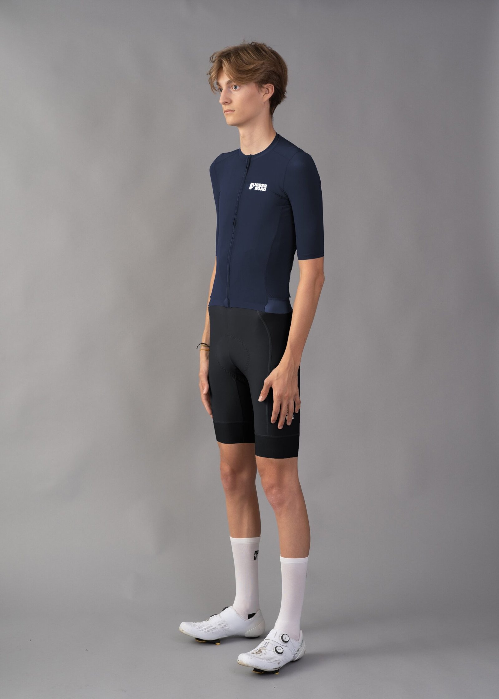 UNIFORM BIB SHORTS BLACK/WHITE - MENS - Imagen 4